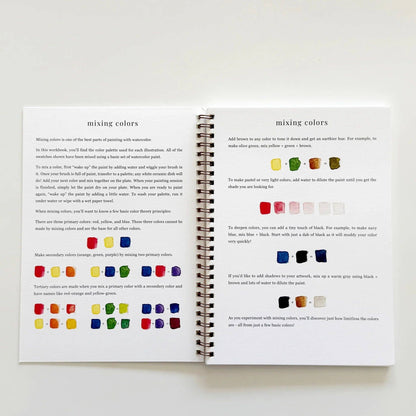 Fruit watercolour workbook