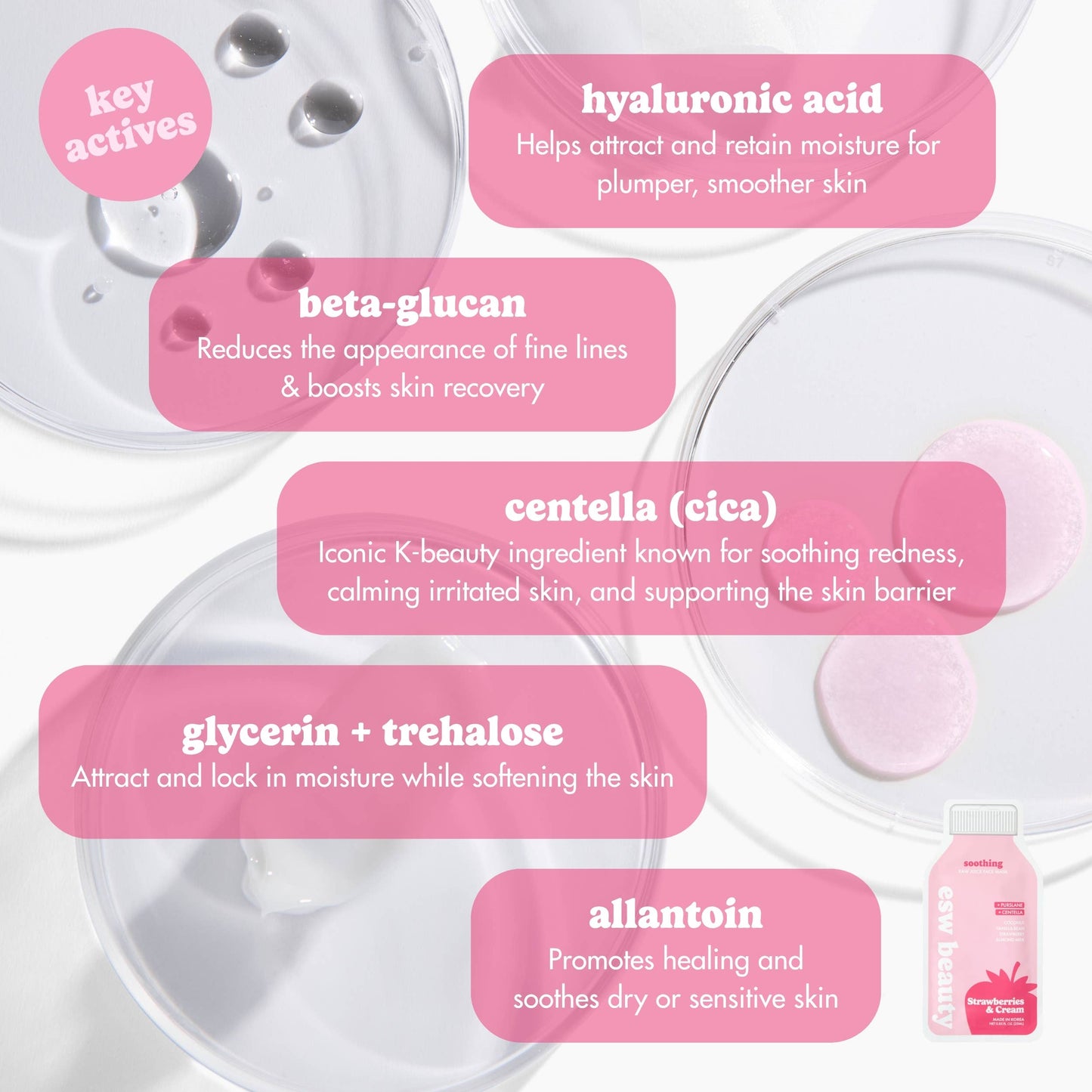 Strawberries and Cream Soothing Sheet Mask
