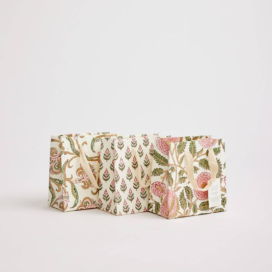 Hand Block Printed Gift Bags (Small)