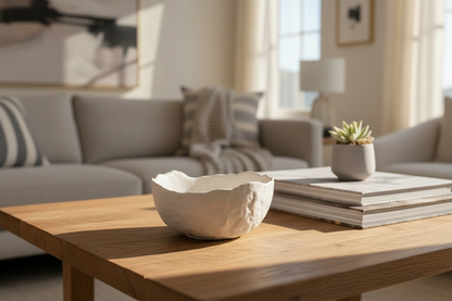 Hand-Poured Concrete Catchall Bowl