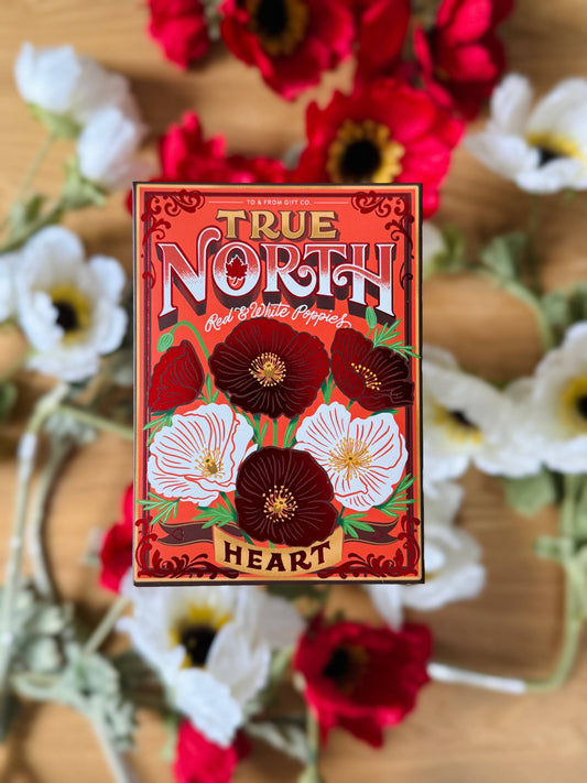 True North Poppies (Heart) - Floriography Seed Packet